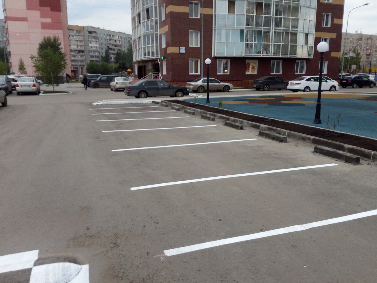 Разметка парковки ЖК КрымSKY